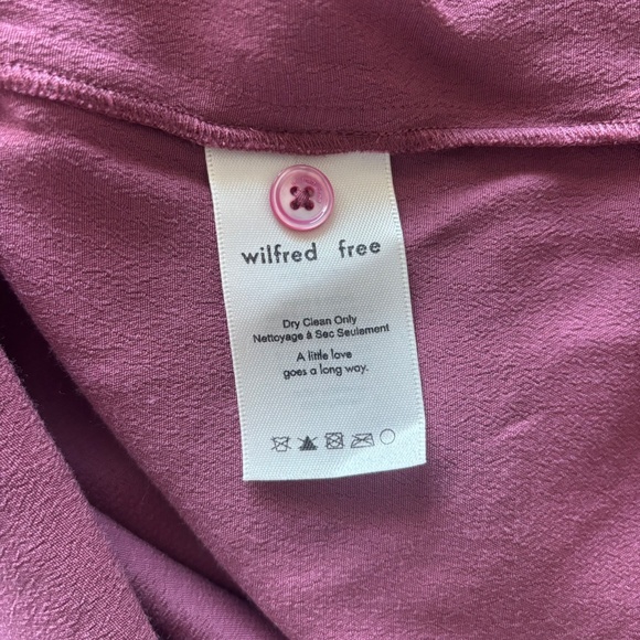 Aritzia Wilfred Mauve Button Down Dress (S) - Picture 4 of 5